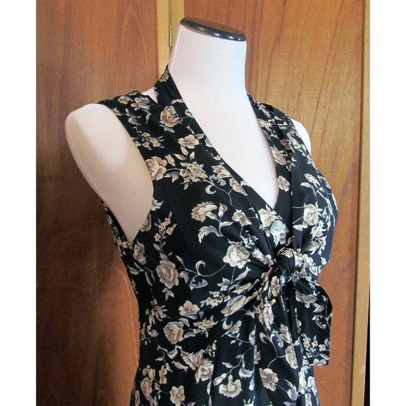 Vintage Benson & Smith BOHO Maxi Hippie Casual/Summer Halter Dress WPL Label S15 - Picture 9 of 12